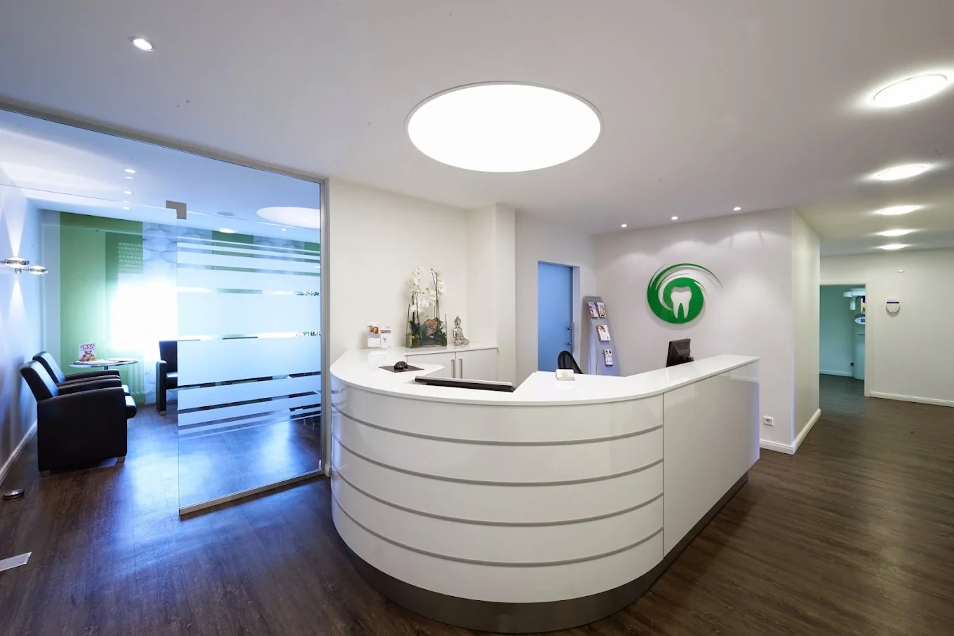 Reception area at the practice